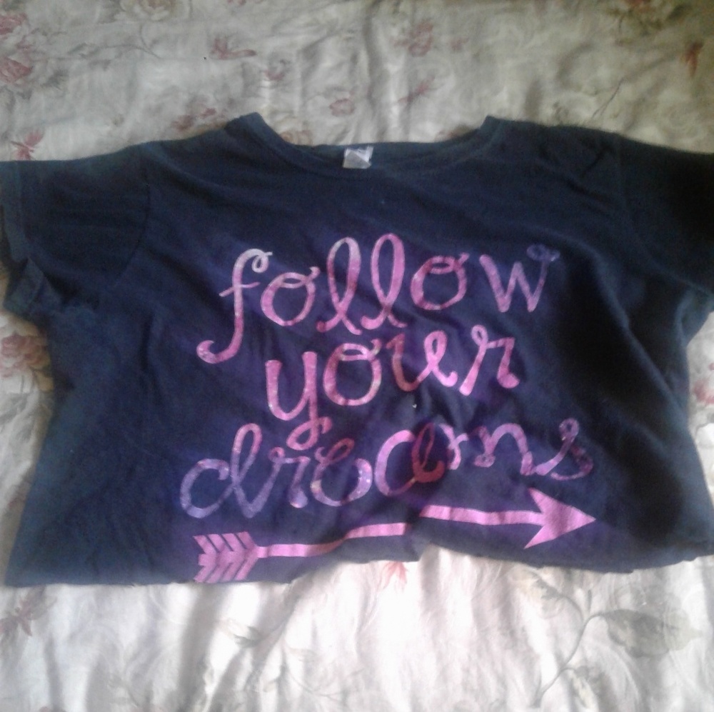 A cropped t-shirt